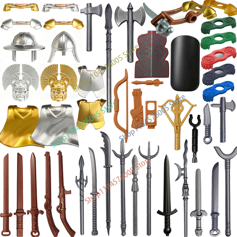 MOC Medieval Weapons Accessori - Lego Minifigure Holder ulasan dan harga