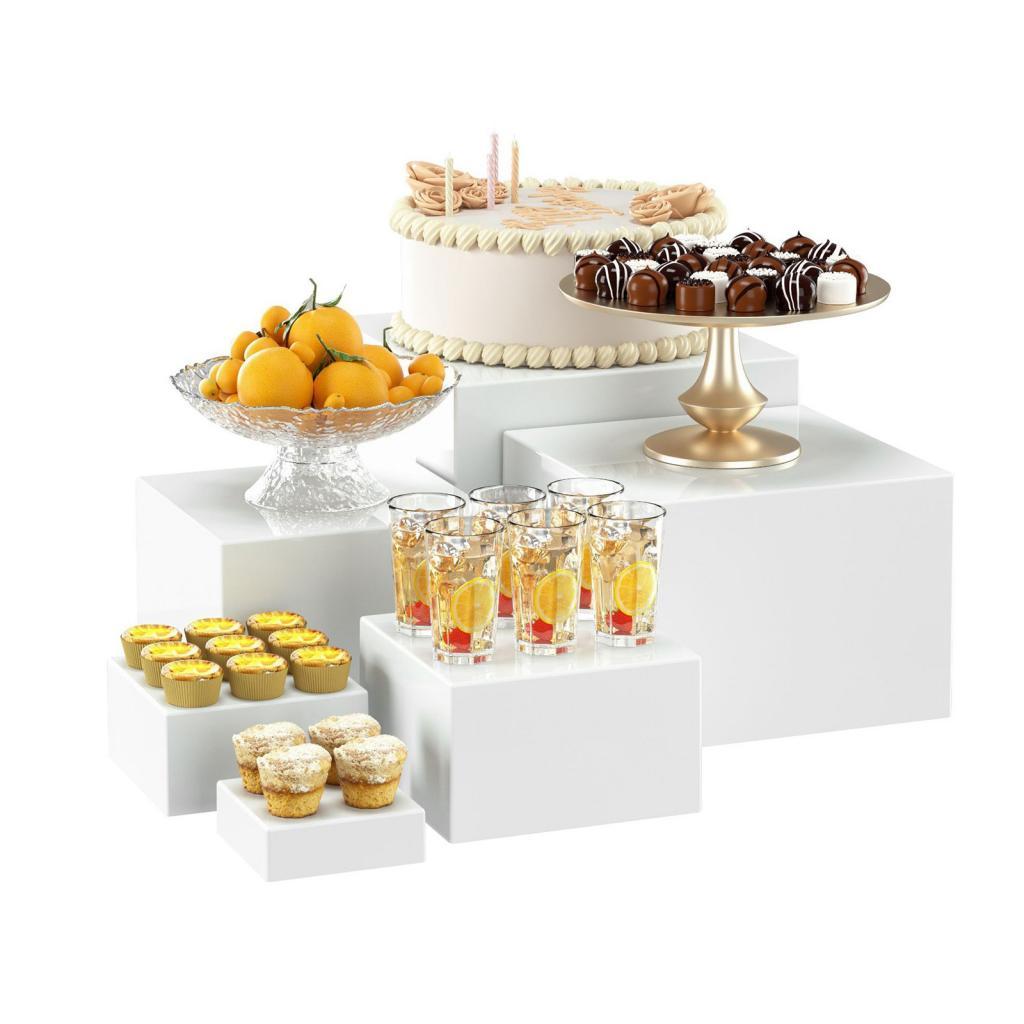 Acrylic Buffet Riser Set Multi - Display Risers Set ulasan dan harga
