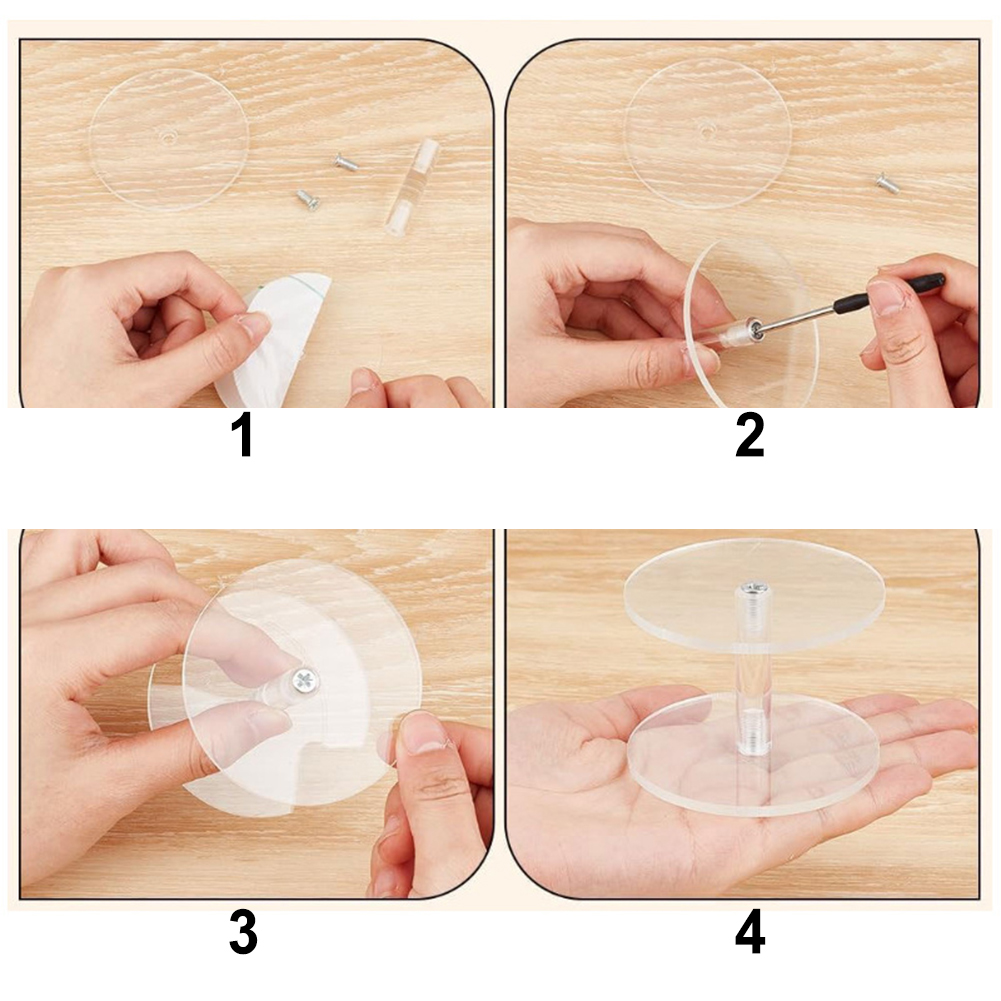 3 Piece Set of Clear Acrylic R - Display Risers Set ulasan dan harga