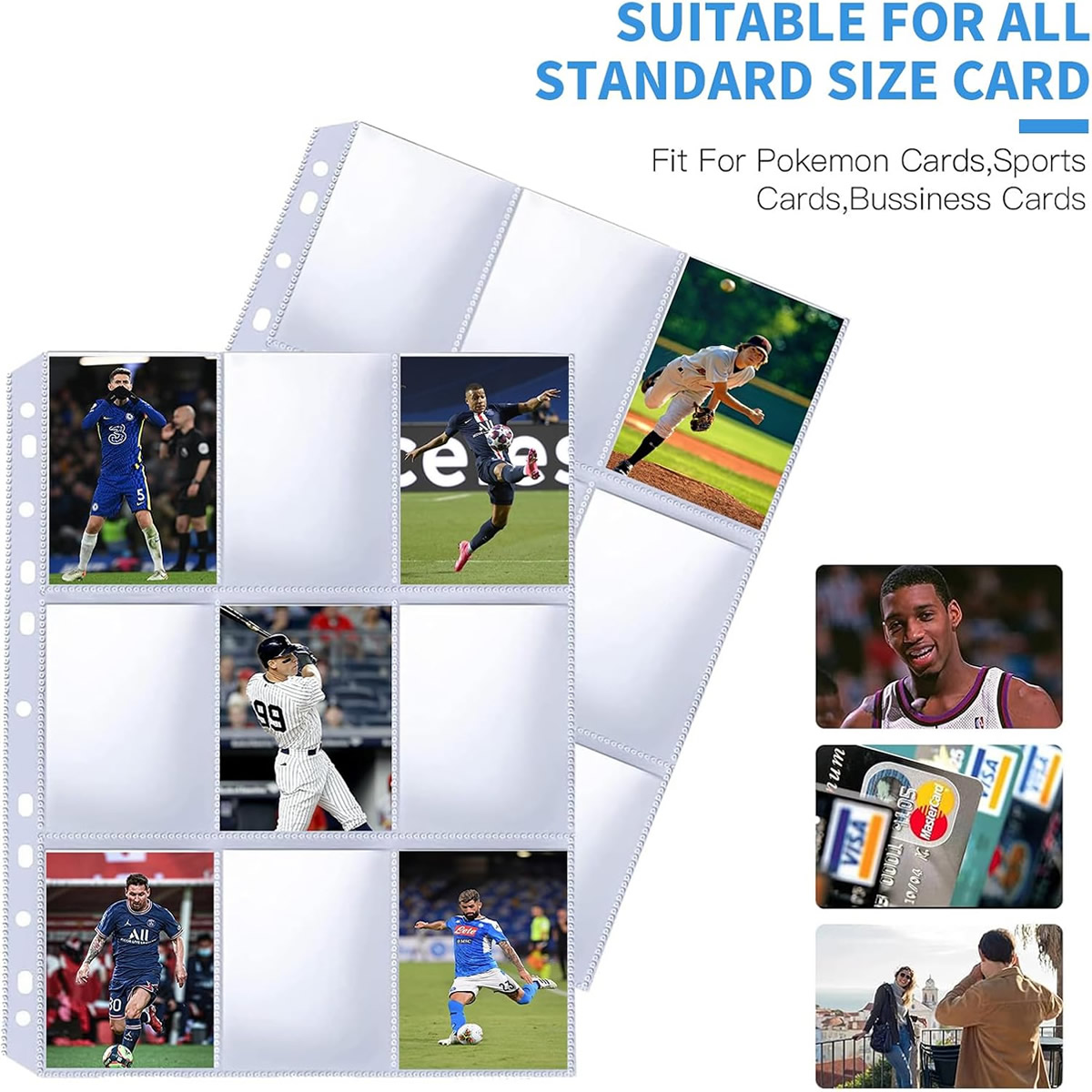 50 Pack 9 Pocket Card Sleeves  - Trading Card Binder ulasan dan harga