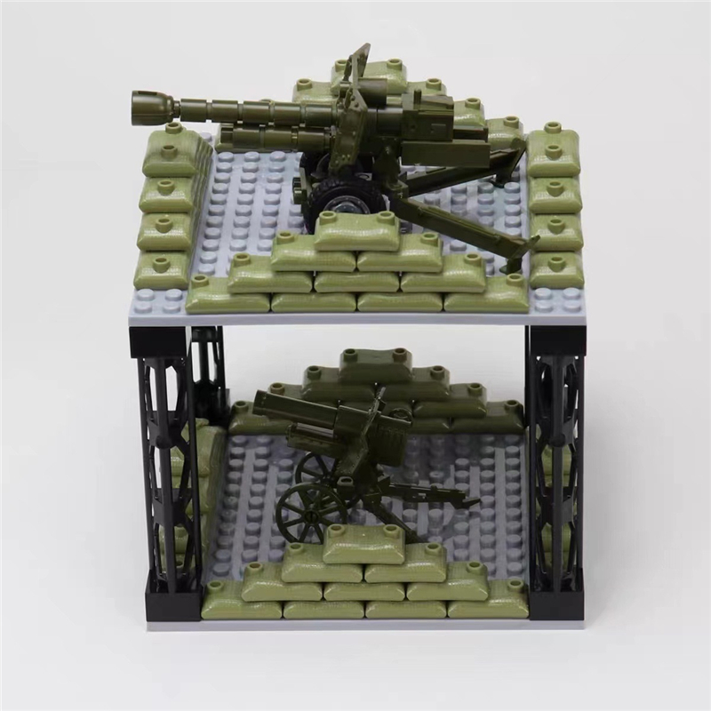 50PCS MOC Military Sandbag Bui - Lego Minifigure Holder ulasan dan harga
