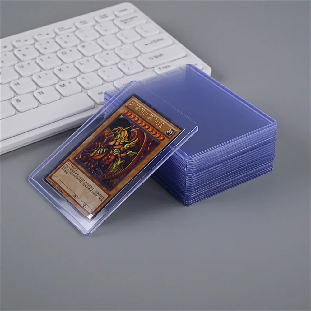 25Pcs PVC Hard Plastic Card Sl - Card Top Loader ulasan dan harga