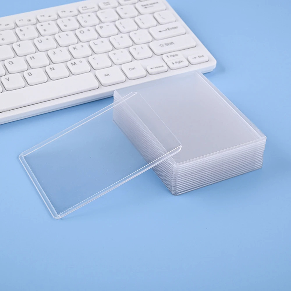 25Pcs PVC Hard Plastic Card Sl - Card Top Loader ulasan dan harga