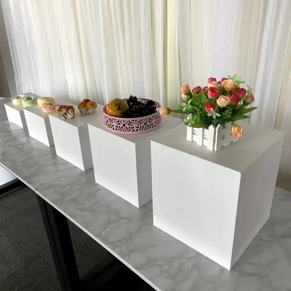 5pcs/set) Dessert Table Decora - Display Risers Set ulasan dan harga