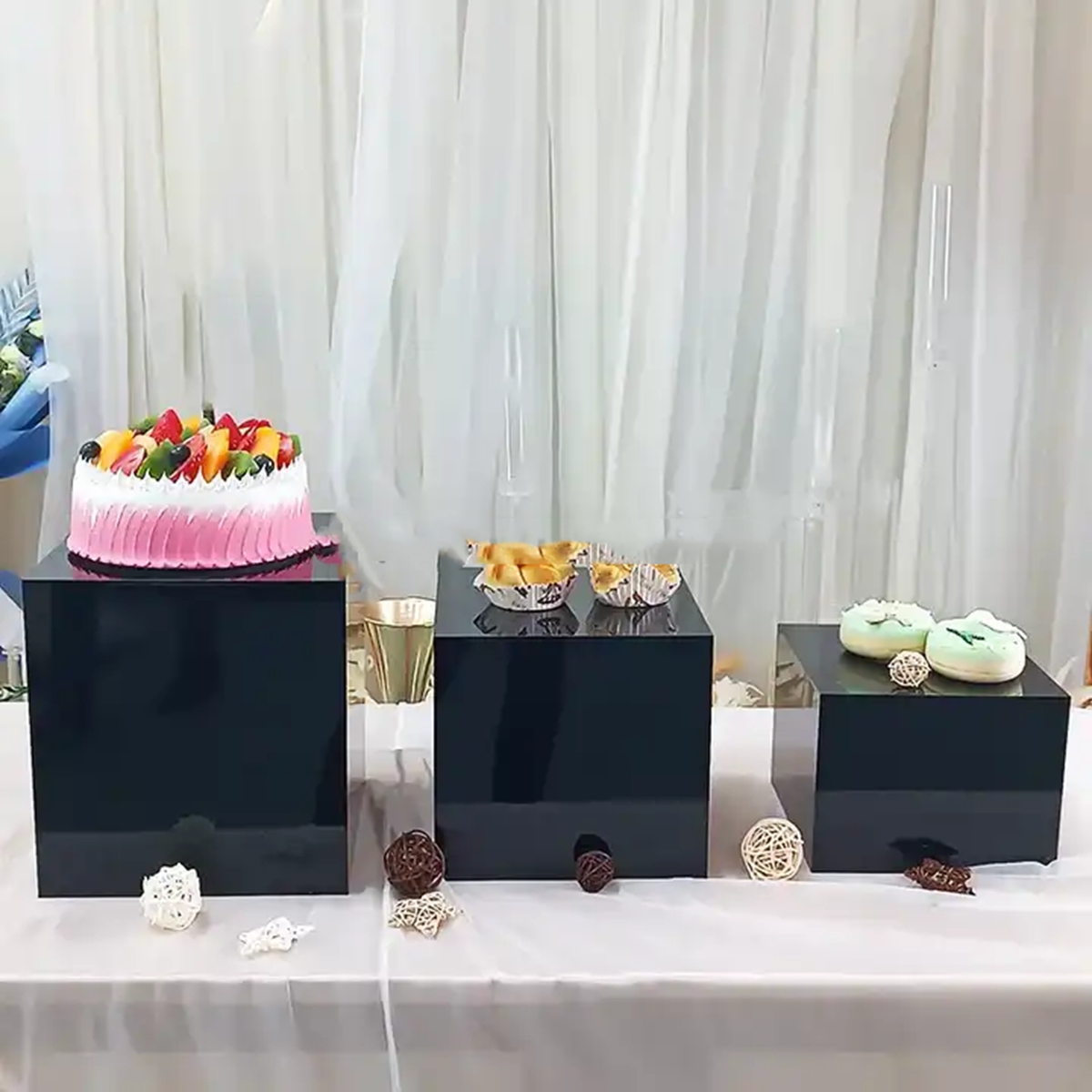 5pcs/set) Dessert Table Decora - Display Risers Set ulasan dan harga